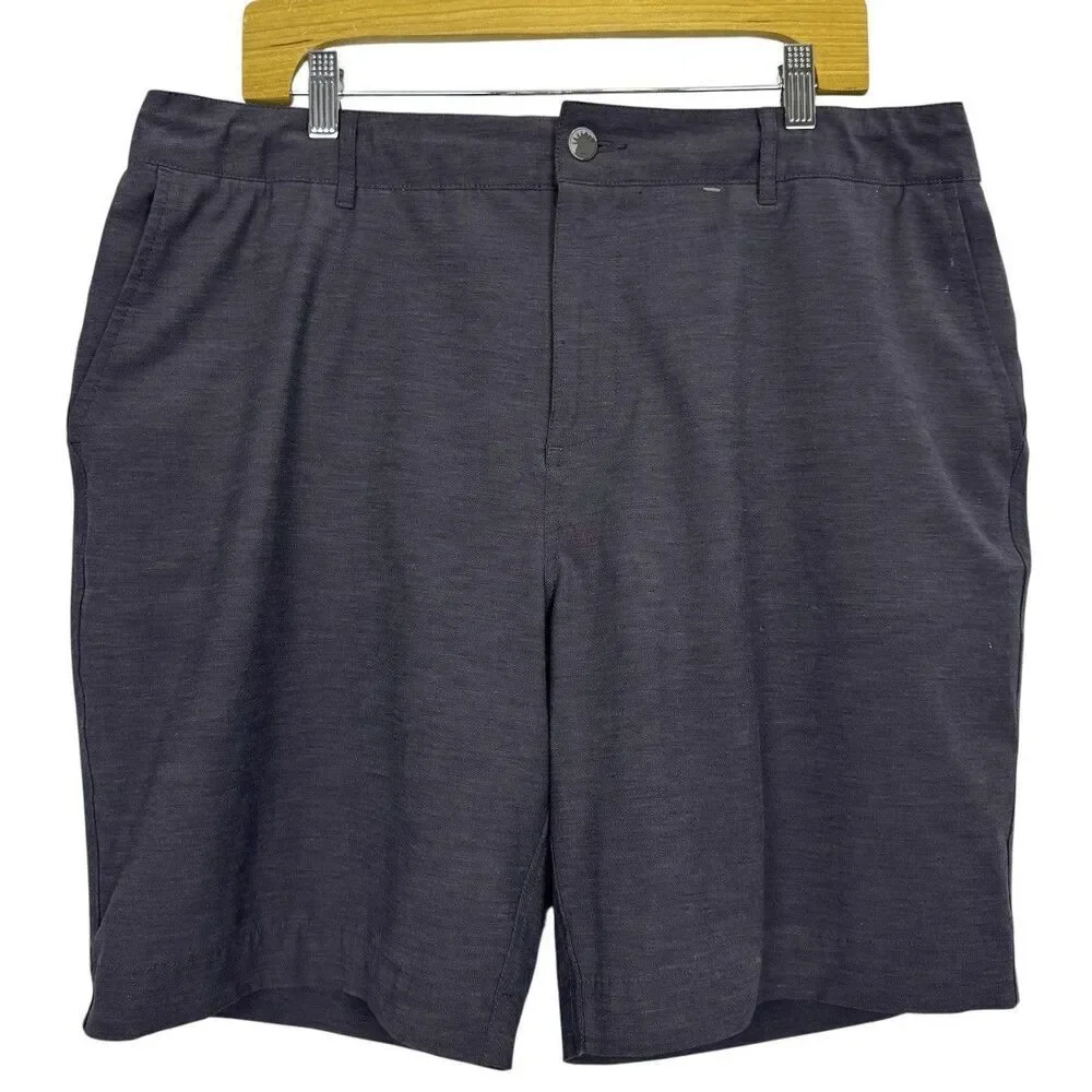Faherty All Day Shorts Gray Size 36 Gray Casual Drawstring Pockets Performance